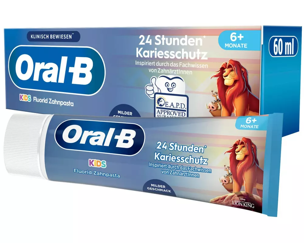 Oral-B Zahncreme Kids, König der Löwen 6 Monate - 6 Jahre, 60 ml