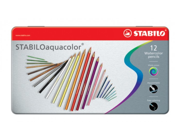 STABILO Farbstift aquacolor 2,8mm 16125 12 Stück