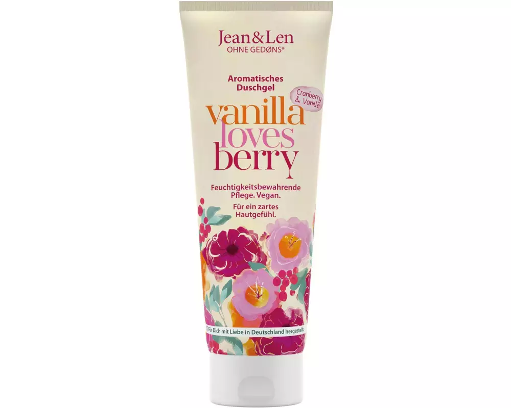 Jean & Len Duschgel Cranberry/Vanilla 250 ml