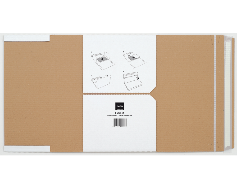 ELCO Versandtasche 30,9x22,2x9cm 845665114 149g, weiss, Kleber 2 Stück