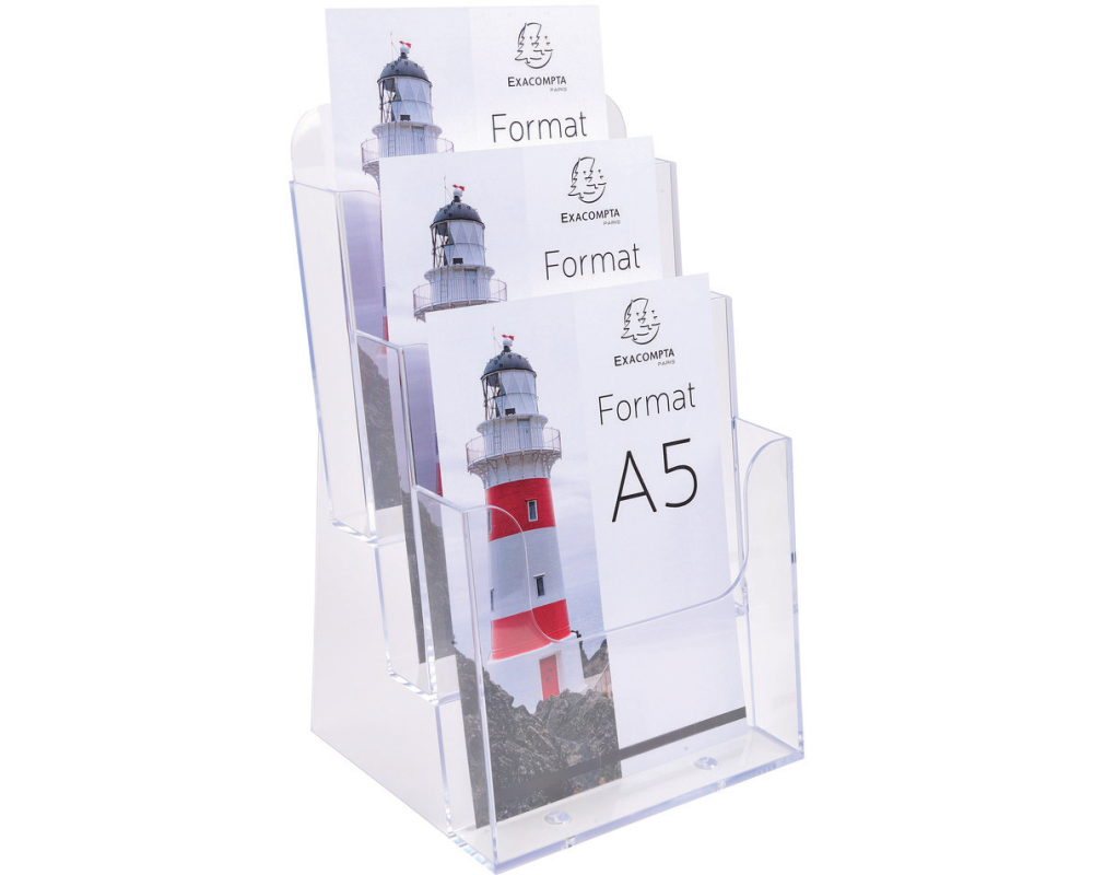 EXACOMPTA Prospekthalter A5 75158D transparent 154x181x280mm