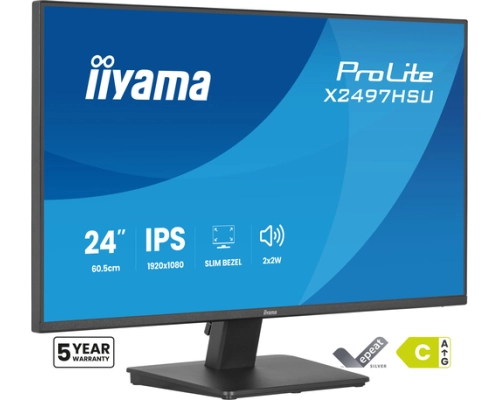 iiyama ProLite X2497HSU-B1 PC Flachbildschirm 60,5 cm (23.8") 1920 x 1080 Pixel Full HD LED Schwarz
