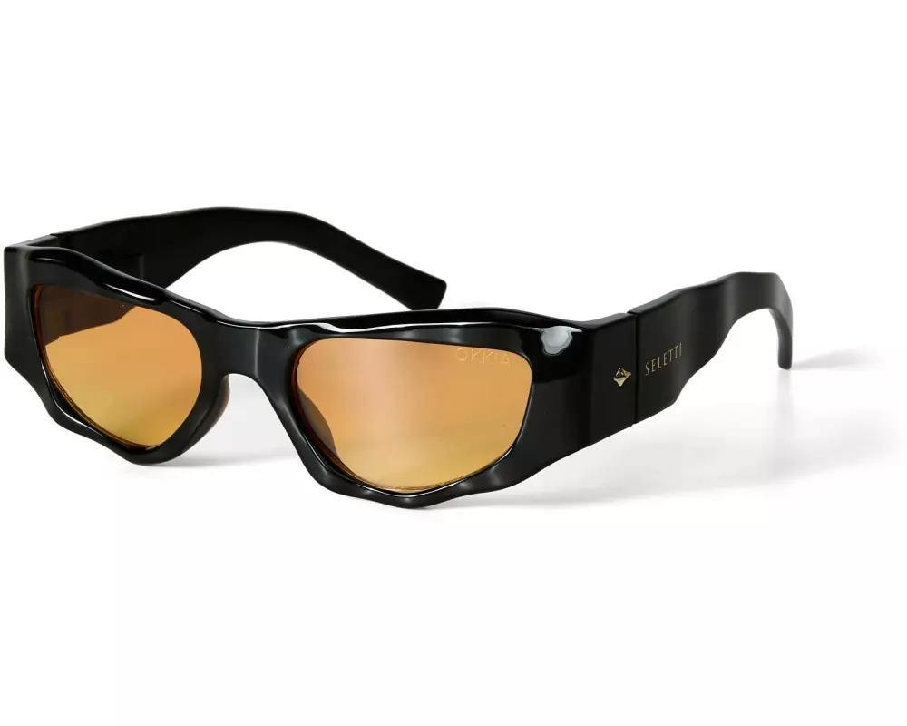 OKKIA Sonnenbrille Seletti Colorado Black, Yellow gradient lens