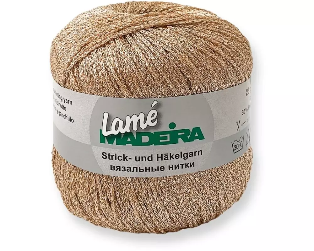 Madeira Häkel- und Strickgarn Lamé 25 g, 175 m, Kupfer