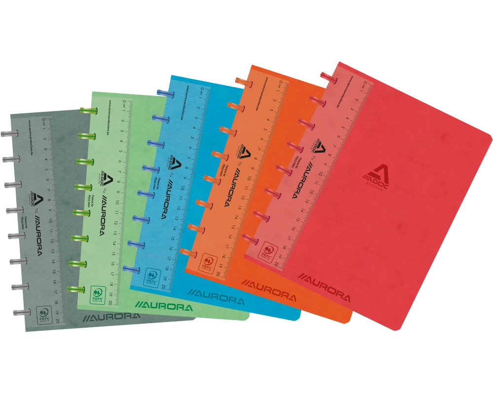 ADOC Ringbuch LIN-EX A5 3845.748 assortiert, kariert 144 Seiten