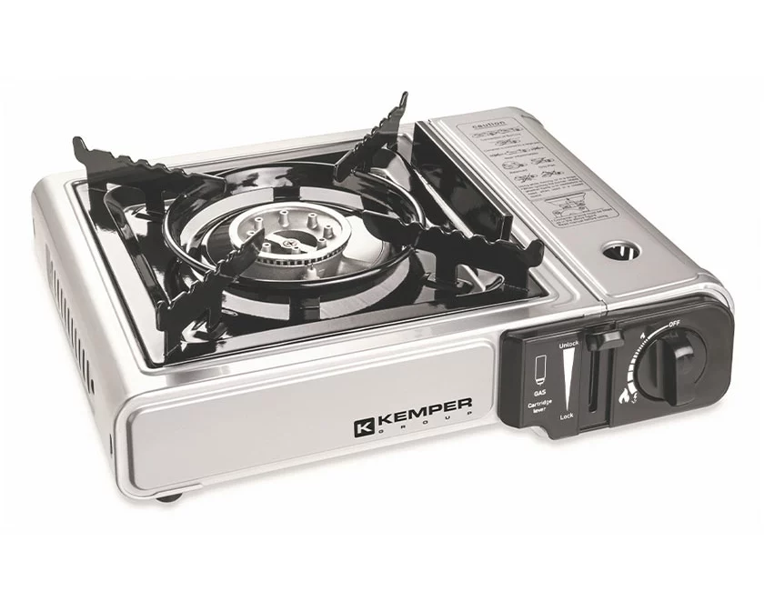 KEMPER Camping Gaskocher integrierter Piezozündung