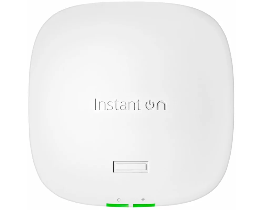 HPE Networking Instant On AP32 Access Point, RW, Dual Radio, Tri Band, 2x2, Wi-Fi 6E, Indoor, Bundle, Includes 12V/18W Power Adaptor