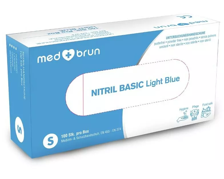 MedBrun Nitril Basic XS, Blau , 100 Stk