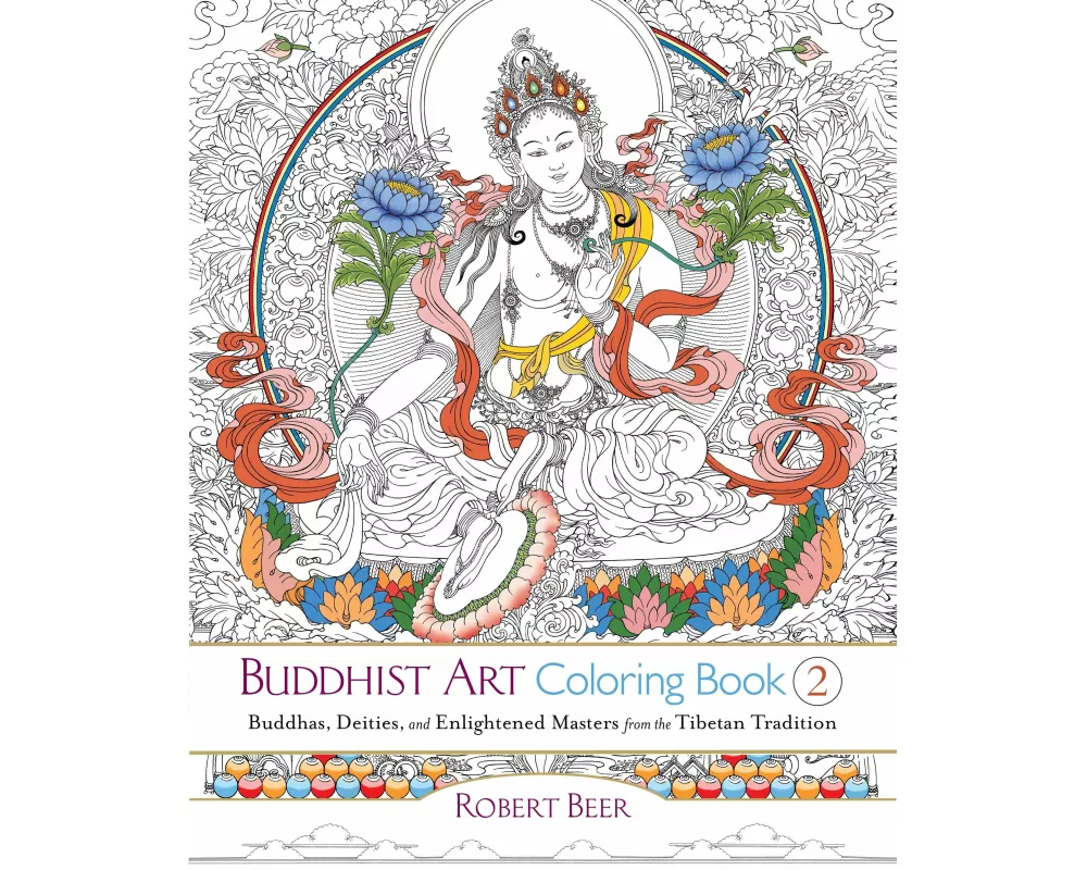 Buddhist Art Coloring Book 2