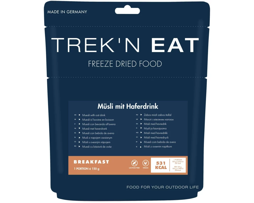 Trek 'N Eat Frühstück Müsli mit Haferdrink