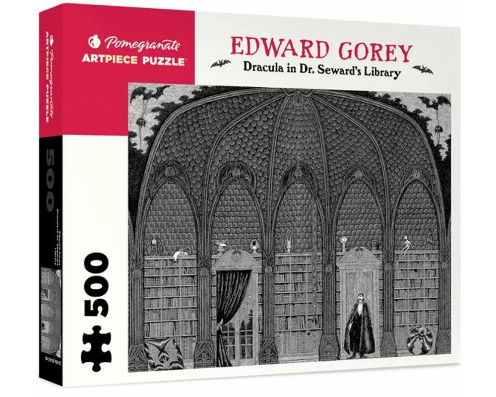 Dracula in Dr. Seward's Library 500-Piece Jigsaw Puzzle
