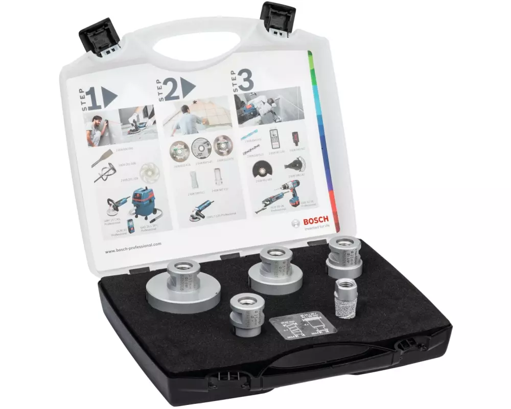 Bosch Professional Diamanttrockenbohrer-Set Dry Speed, 20 - 68 mm, 5-teilig