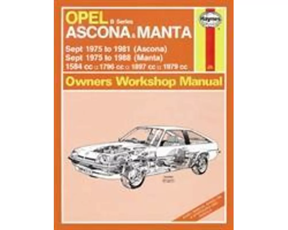 Opel Ascona & Manta (B Series) (Sept 75 - 88) Haynes Repair Manual