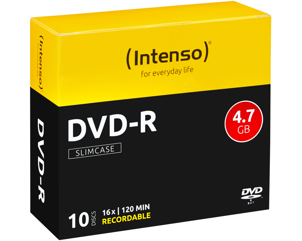 INTENSO DVD-R Slim 4.7GB 4101652 16X 10 Pcs