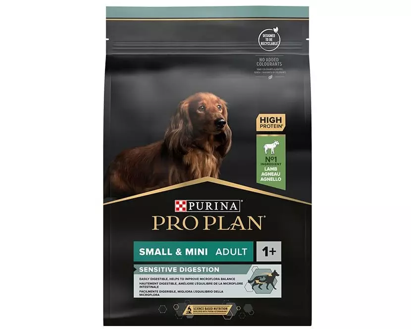 Purina Pro Plan Trockenfutter S/Mini Adult Sensitive Digestion Lamm, 3 kg