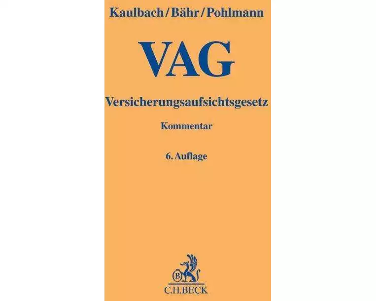 Versicherungsaufsichtsgesetz. VAG