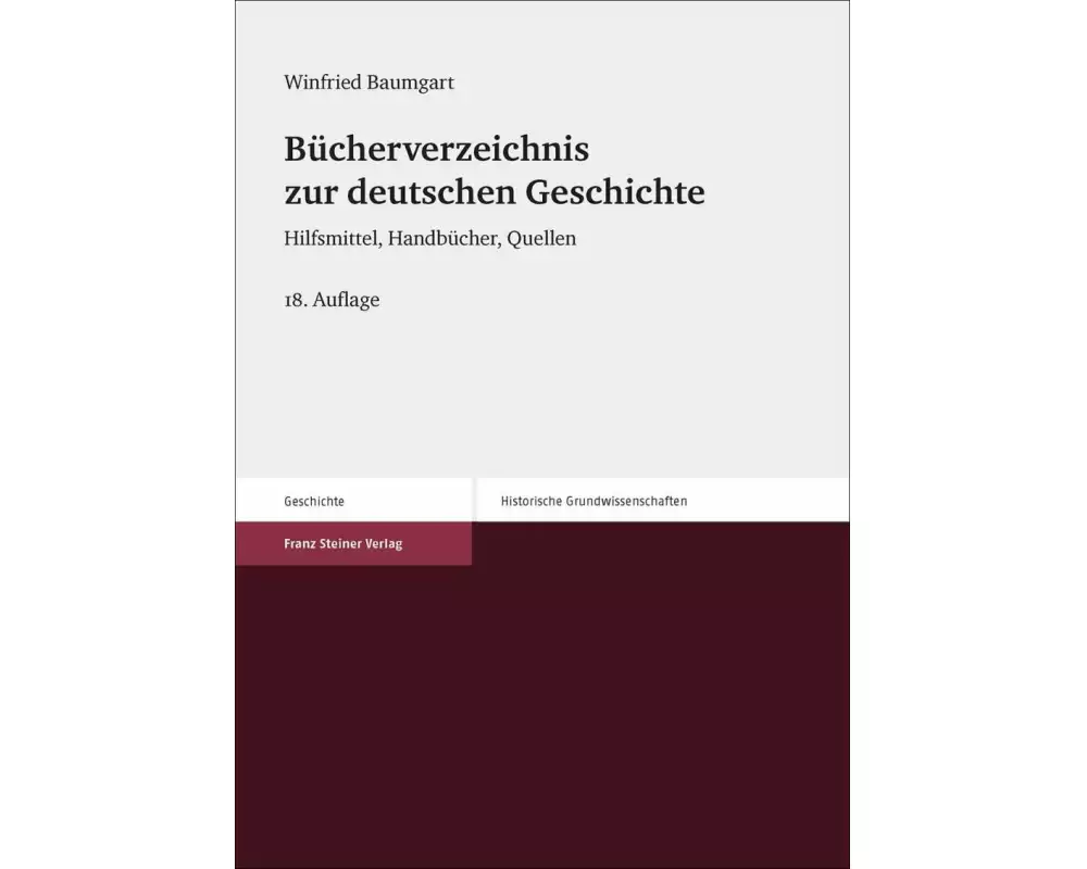 Bücherverzeichnis zur deutschen Geschichte