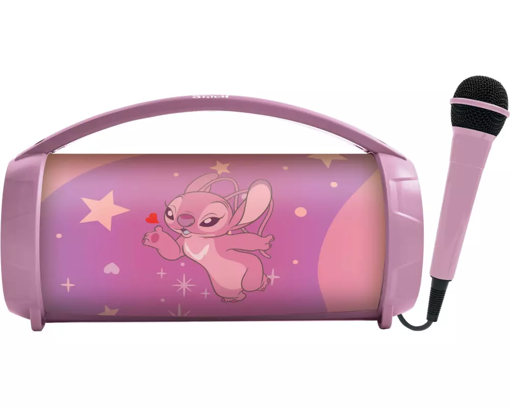 Lexibook Disney Stitch Angel Bluetooth Karaoke Speaker