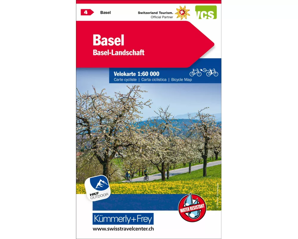 Kümmerly+Frey Velokarte 4 Basel-Landschaft 1:60.000