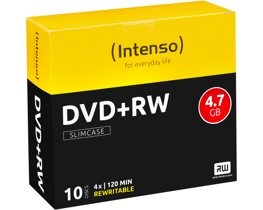 INTENSO DVD+RW Slim 4.7GB 4211632 4x 10 Pcs