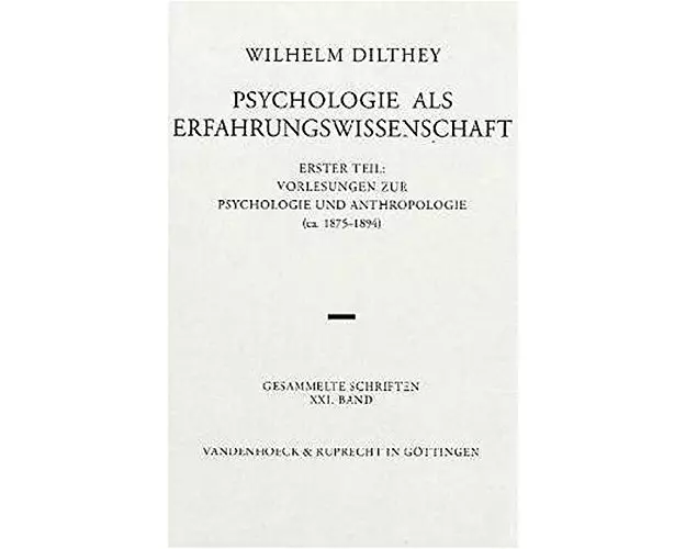 Psychologie als Erfahrungswissenschaft