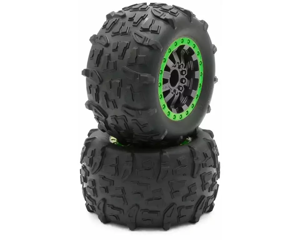 Funtek Kompletträder STX / MTX 112/63 mm Grün, 2 Stück