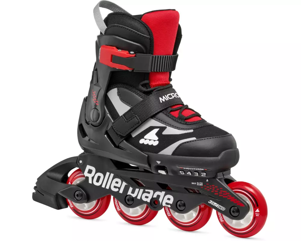 ROLLERBLADE Inline-Skates Microblade Schwarz/Rot, 33-36.5