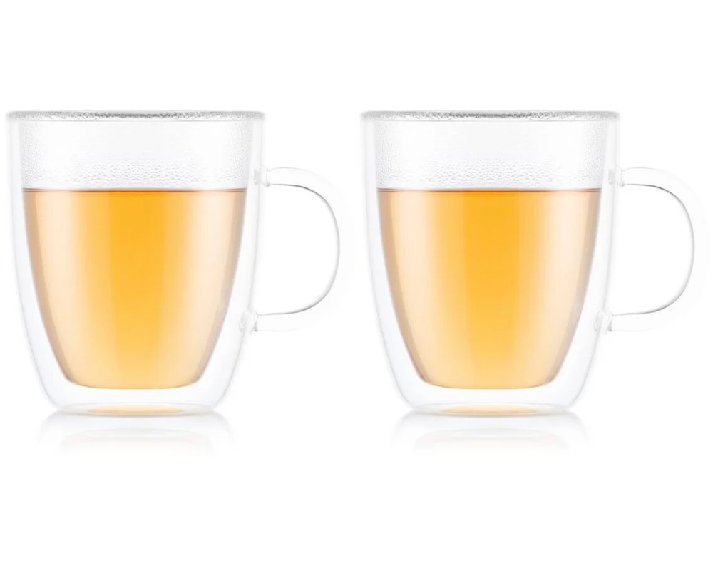 Bodum Kaffeetasse Bistro 2er Set Transparent, 0.45 l