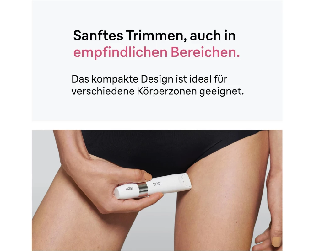Braun Body Mini Trimmer BS1000 Weiss