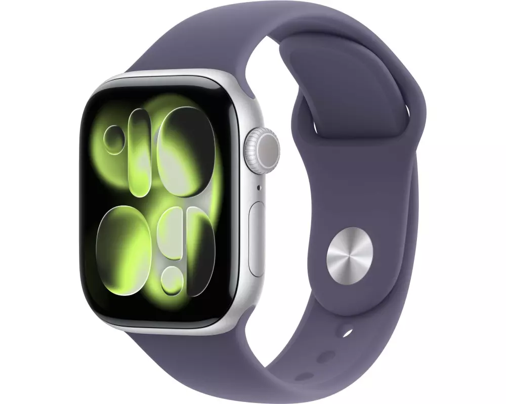 Apple Watch Series 11 42 mm LTE Silver Alu Purple Fog Sport M/L