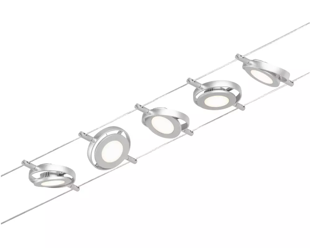 Paulmann CorDuo LED Seilsystem RoundMac Basisset 5 x 200 lm
