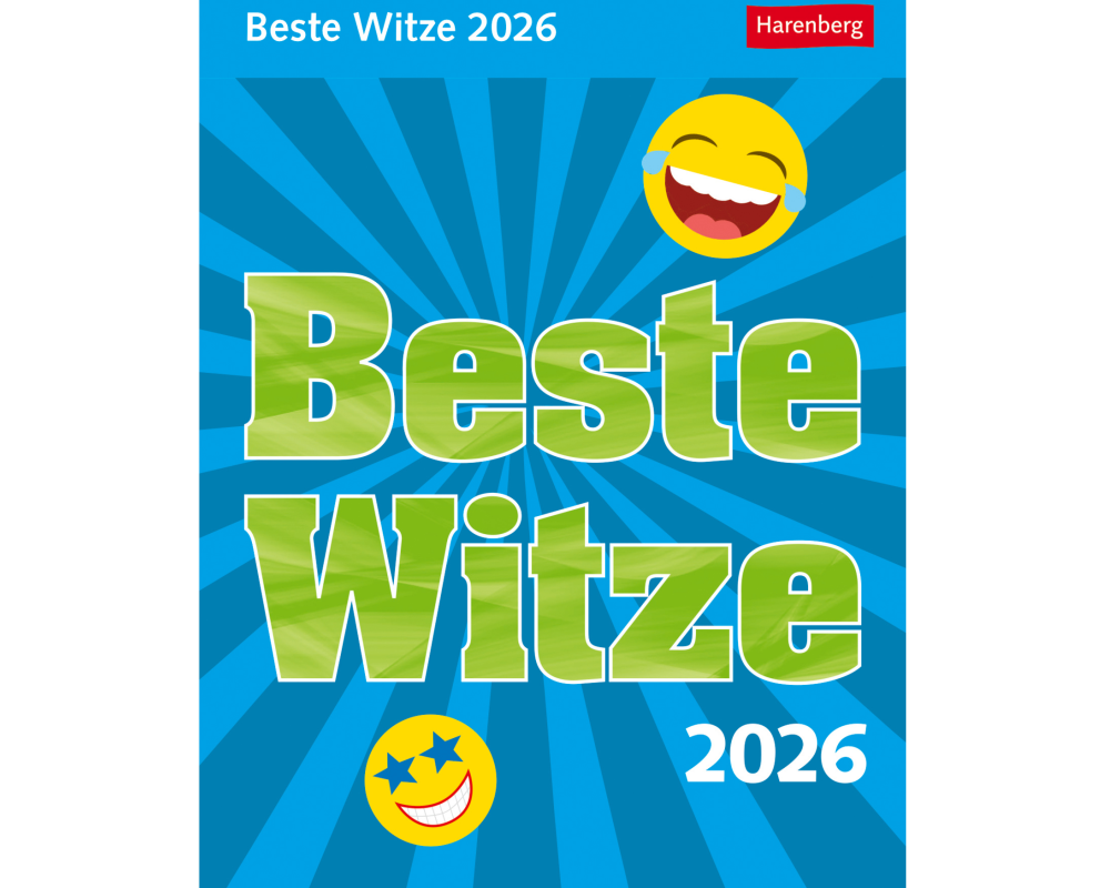 HARENBERG Abreisskalender 2026 3309759+26 Beste Witze DE 11x14cm