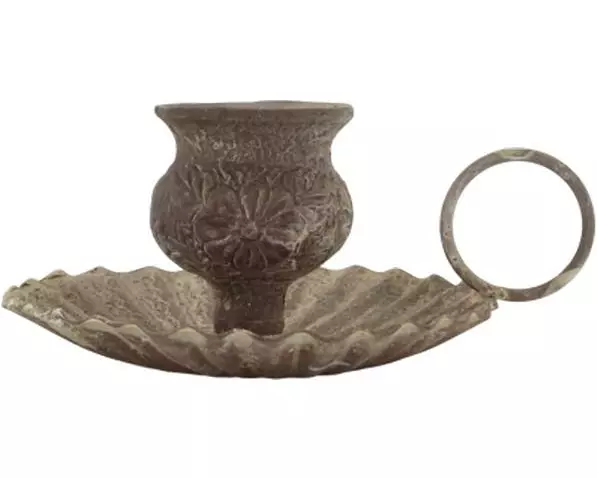 Chic Antique Kerzenständer antique 1 Stück, Grau