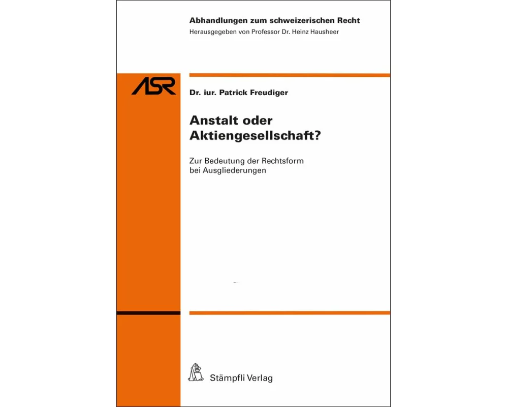 Anstalt oder Aktiengesellschaft?