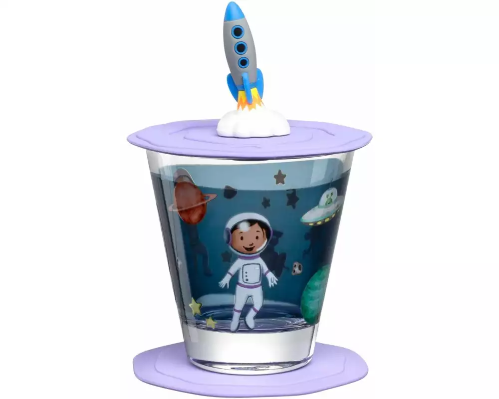 Leonardo Kindertrinkglas Avventura 215 ml, 3-teilig, Weltall