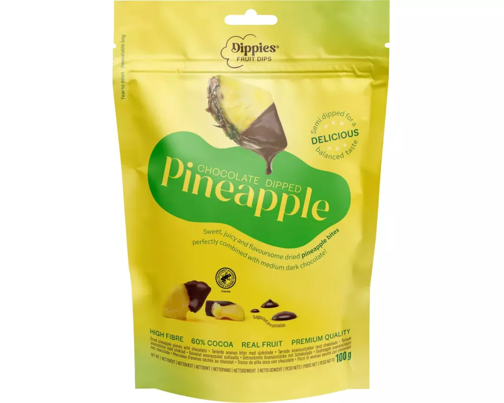 Dellia In Schokolade getauchte Ananas 100 g