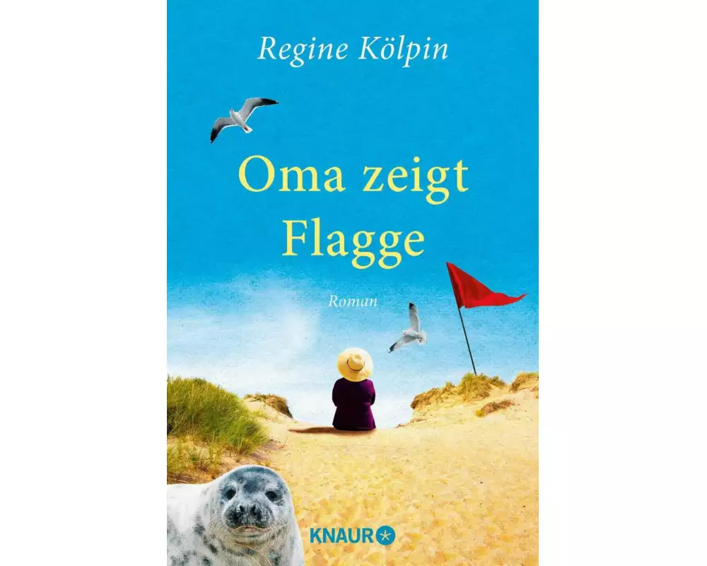 Oma zeigt Flagge