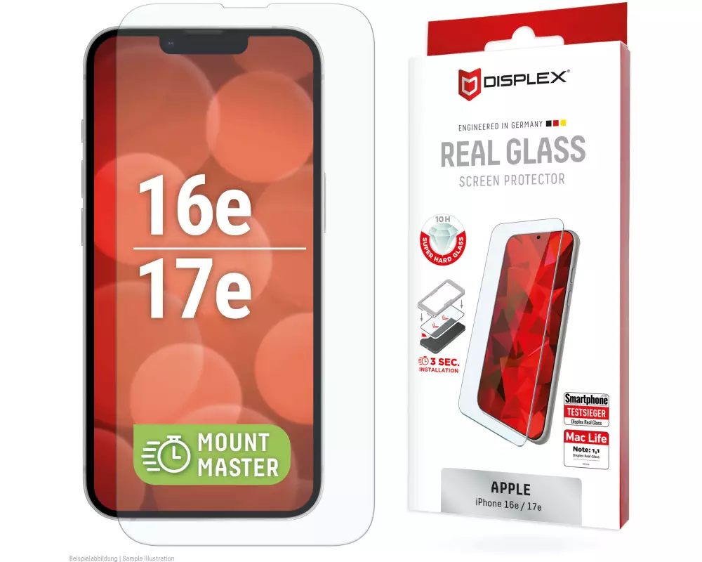 Displex 02282 Display-/Rückseitenschutz für Smartphones Klare Bildschirmschutzfolie Apple 1 Stück(e)