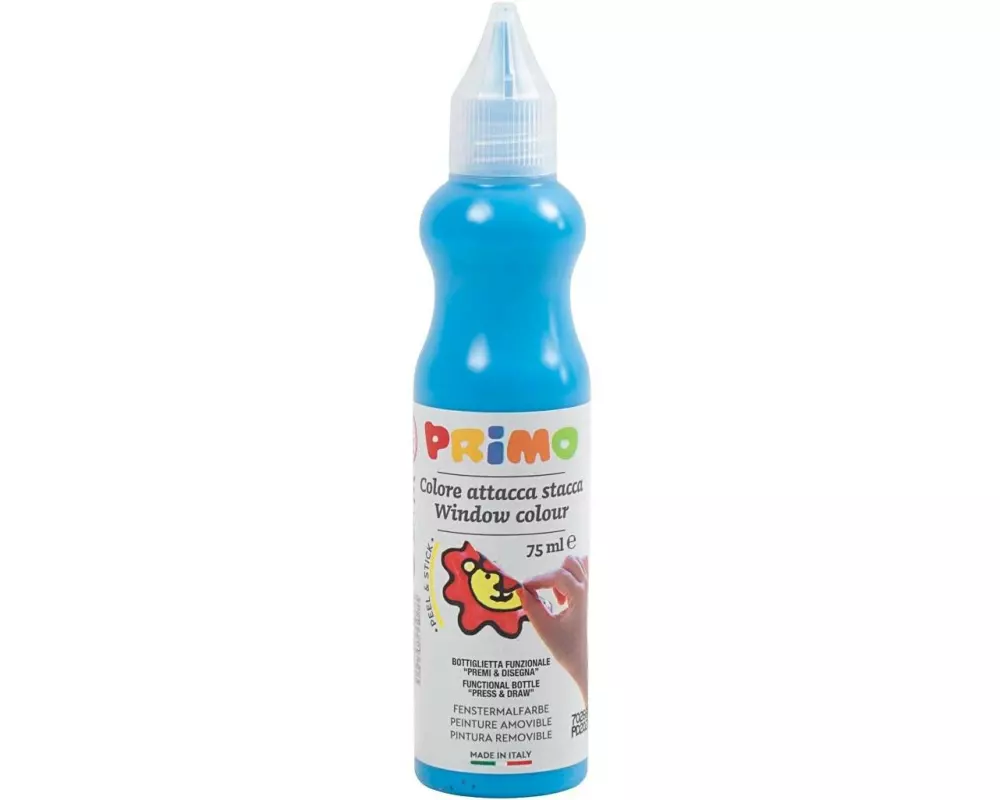 Primo Fensterfarbe, Blau, 75 ml/ 1 Fl. 75 ml, Blau