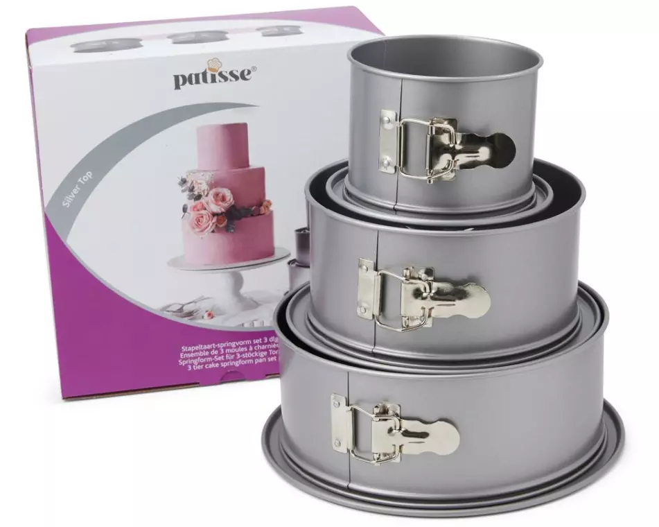 Patisse Springformen-Set Silver-Top 3-teilig