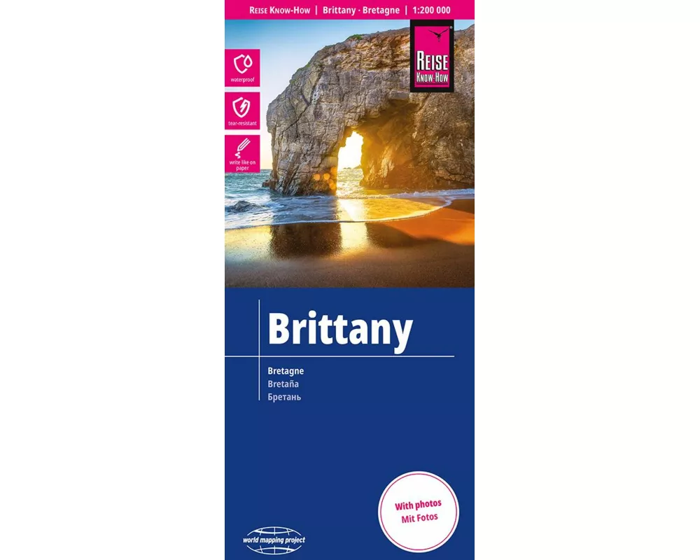 Reise Know-How Landkarte Bretagne / Brittany (1:200.000)