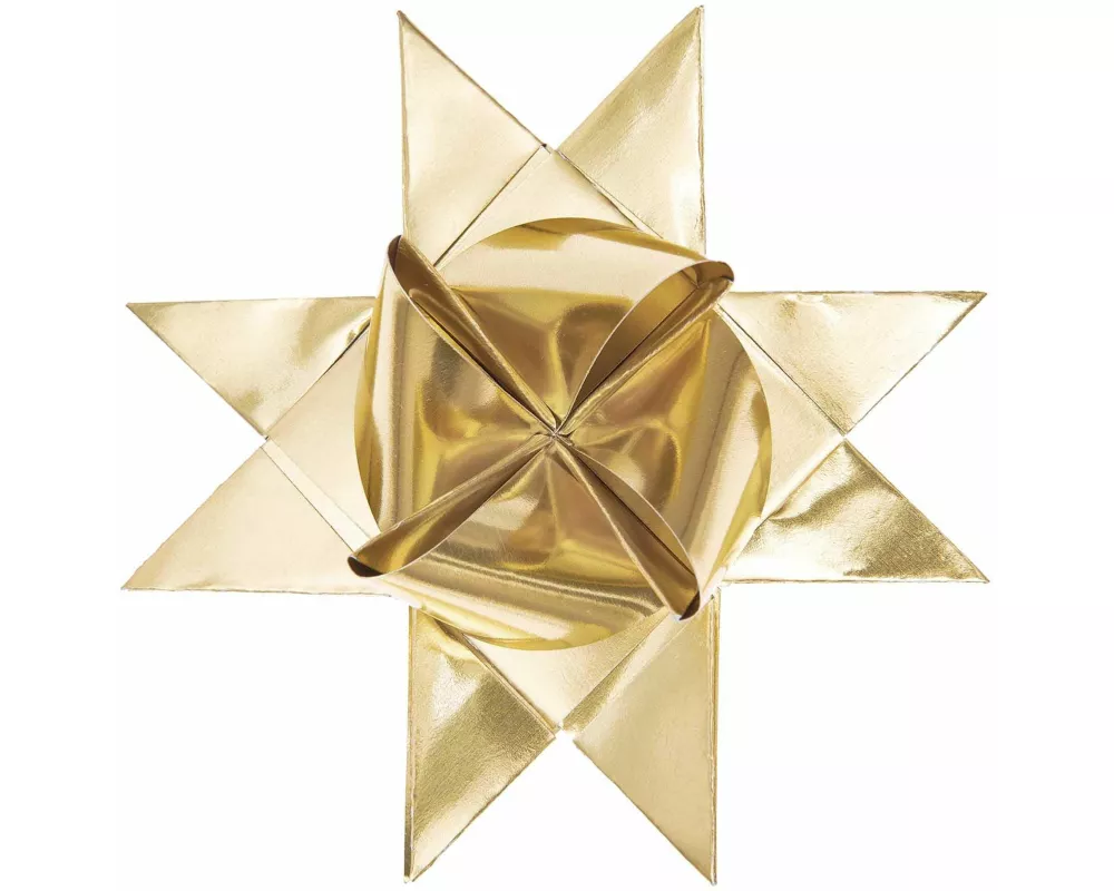 Fröbelsterne Metallic, Gold FSC MIX 60 Streifen, 120 g/m²