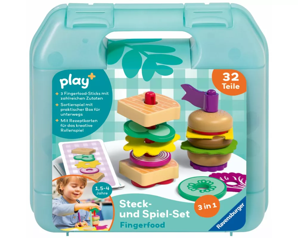 Play+ Steck- und Spiel-Set: Fingerfood - ab 1,5 Jahre