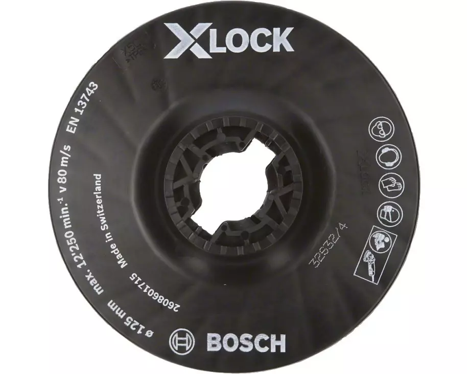 Bosch Professional Stützteller X-LOCK 125 mm mittelhart