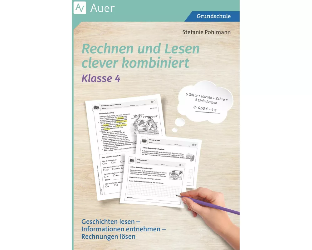 Rechnen und Lesen clever kombiniert - Klasse 4