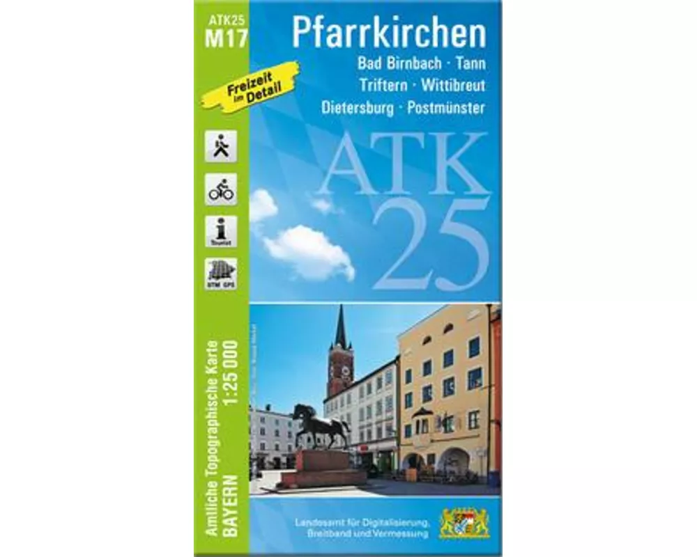 ATK25-M17 Pfarrkirchen (Amtliche Topographische Karte 1:25000)