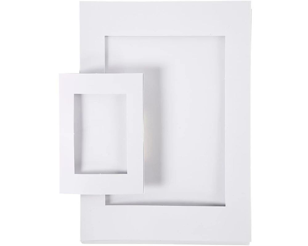 Creativ Company Passepartout-Rahmen Kartonrücken Weiss A4 A6 230 g