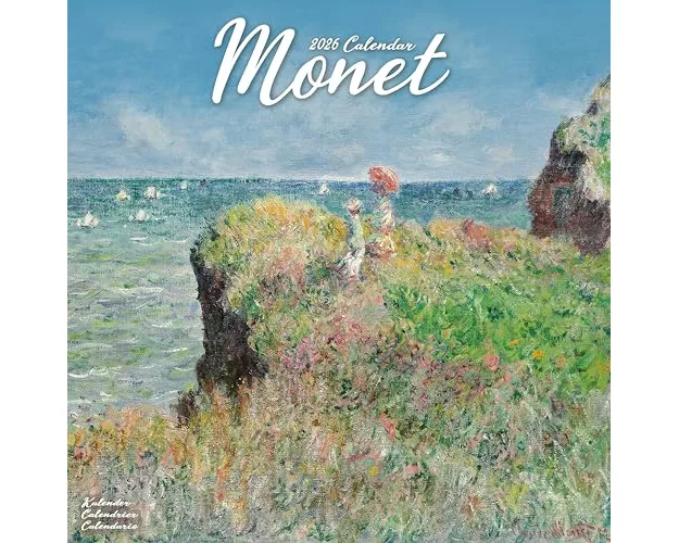 Monet Calendar 2026 Square Artist Wall Calendar - 16 Month