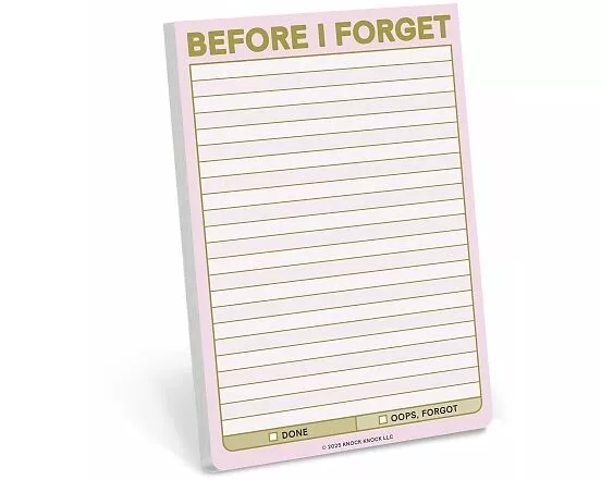 Knock Knock Before I Forget Great Big Stickies