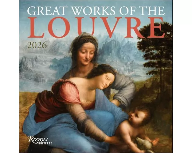 Great Works of the Louvre 2026 Wall Calendar